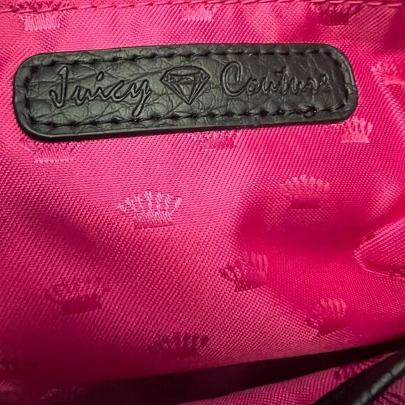 Vintage Juicy Couture Tweed w/ Black and gold Locke accent embellishment Handbag - Picture 7 of 12